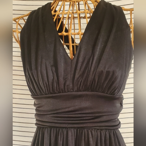 EXPRESS BLACK GOWN MAXI DRESS - Picture 2 of 9